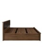 Leaf Queen Size Bed with Storage in Wenge Finish