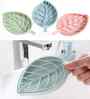 Assorted Leaf Shape Double Layer Soap Dish Holder