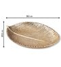 Leaf Shape Gold Aluminium Pooja Thali
