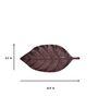 Leaf Shaped Brown 13 Inch Aluminium (Set of 2) Appetizer Platter