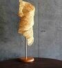 Leafcurl Crushed Paper   Banana Fibre Table Lamp