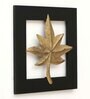 Leafy Gold Iron & Wooden Hanging Wall Art