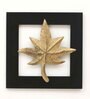 Leafy Gold Iron & Wooden Hanging Wall Art