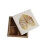 Leafy Mango Wood Tea Box