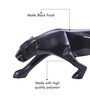 Leaping Jaguar Black Resin Animal Figurines