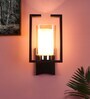 Corner Metal LED Wall Flush Mount Light (Brown)