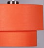 Orange Fabric Single Hanging Lights