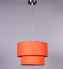 Orange Fabric Single Hanging Lights