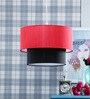 Red Fabric Single Hanging Light