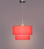 Red Fabric Single Hanging Light