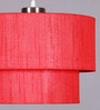 Red Fabric Single Hanging Light