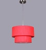 Red Fabric Single Hanging Light