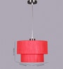 Red Fabric Single Hanging Light