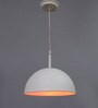 White Metal Single Hanging Light