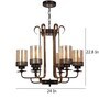 Learc Designer Lighting Wrought Iron Rustic Finish Chandelier Ch461