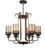 Learc Designer Lighting Wrought Iron Rustic Finish Chandelier Ch461