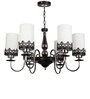 Learc Designer Lighting Wrought Iron Rustic Finish Chandelier Ch462-6