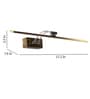 Ray Metal LED Picture Light (Antique Gold)