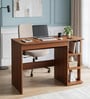 Learnix Brown Colour Office Table In Walnut Finish Learnix Brown Colour Office Table In Walnut Finish