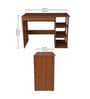 Learnix Brown Colour Office Table In Walnut Finish Learnix Brown Colour Office Table In Walnut Finish