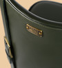 Leather Bar Stool in Olive Green Colour