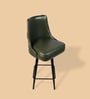 Leather Bar Stool in Olive Green Colour