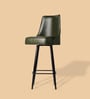 Leather Bar Stool in Olive Green Colour