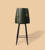 Leather Bar Stool in Olive Green Colour
