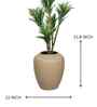 Leather Luxe Premium Beige Colour Planter