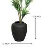 Leather Luxe Premium Brown Finish Planter