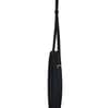 18 Inch Black Leather Round Hanging Mirror with Belt