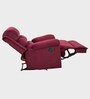 Leatherette Electric Recliner In Puff Maroon Colour