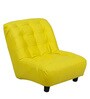 Laze Solid Wood Kids Sofa in Yellow Colour