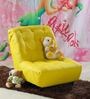 Laze Solid Wood Kids Sofa in Yellow Colour