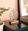 Leaves Silver Wood & Aluminium Showpiece