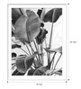 Leaves White Paper Framed Floral Art Print Set of 3