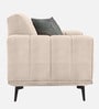 Lebanon Chenille Fabric 1 Seater Sofa In Cream Colour