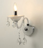 Leche White Crystal Wall Sconces