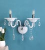 Messina Crystal Candle Wall Light (White)