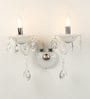 Messina Crystal Candle Wall Light (White)