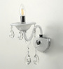 Leche White Crystal Wall Sconces