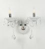 Messina Crystal Candle Wall Light (White)