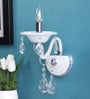 Leche White Crystal Wall Sconces