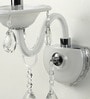 Leche White Crystal Wall Sconces