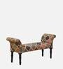Lechlade Upholstered Recamier in Warm Chestnut Finish