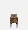Lechlade Upholstered Recamier in Warm Chestnut Finish