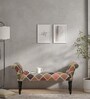 Lechlade Upholstered Recamier in Warm Chestnut Finish