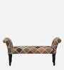 Lechlade Upholstered Recamier in Warm Chestnut Finish