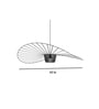 LED 2 Ft  High Low Tide  Mesh Pendant  Light