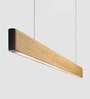 LED 4 Ft Solid Pine Wood Defined Edge Hanging Light- Colour Temp -4000K
